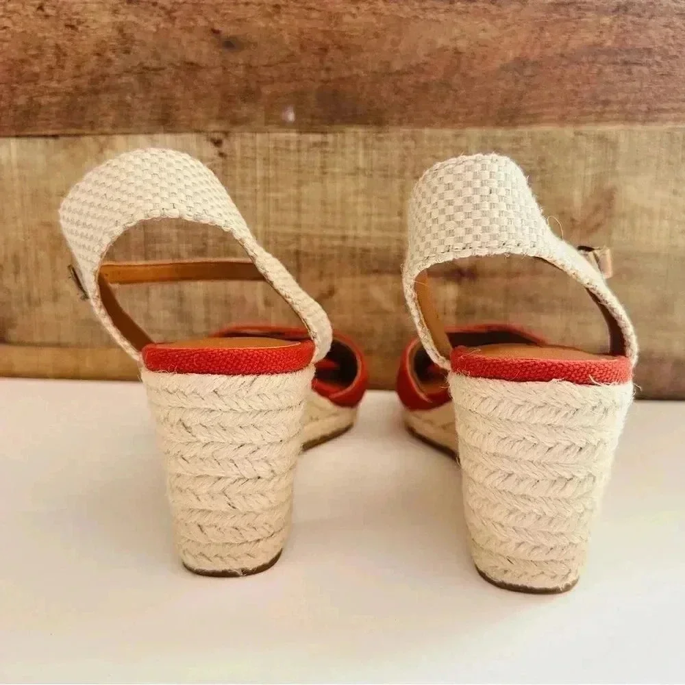 NWOT Lucky Brand Maeylee Espadrille Wedge Sandals